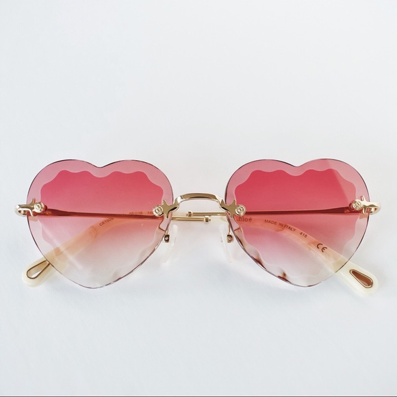 Chloe Accessories - Chloé Rosie Heart Sunglasses 🤍